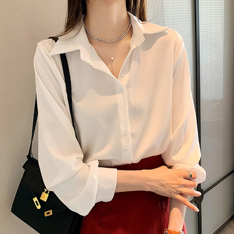 White Long Sleeve Blouse